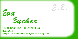 eva bucher business card