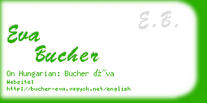 eva bucher business card